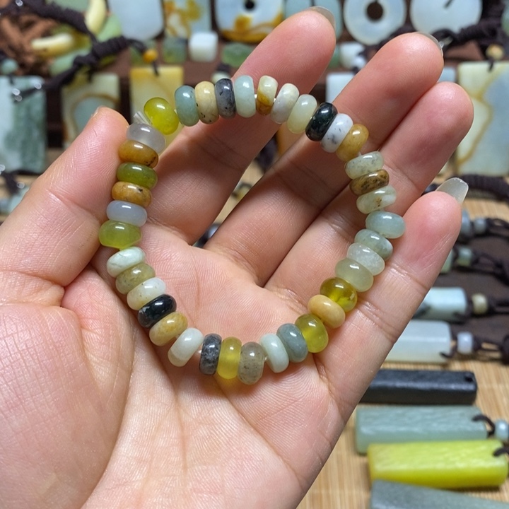 蛇纹石玉手链未镶嵌