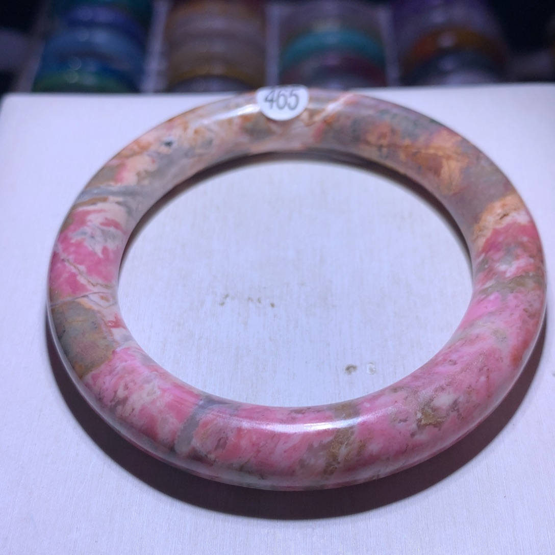 手镯水晶银S925镶嵌蔷薇61圈465