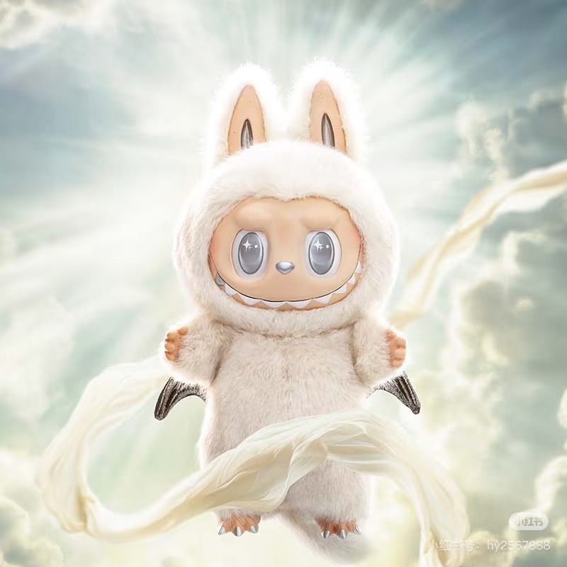 【现货】泡泡玛特正品现货大天使Zimomo白色搪胶