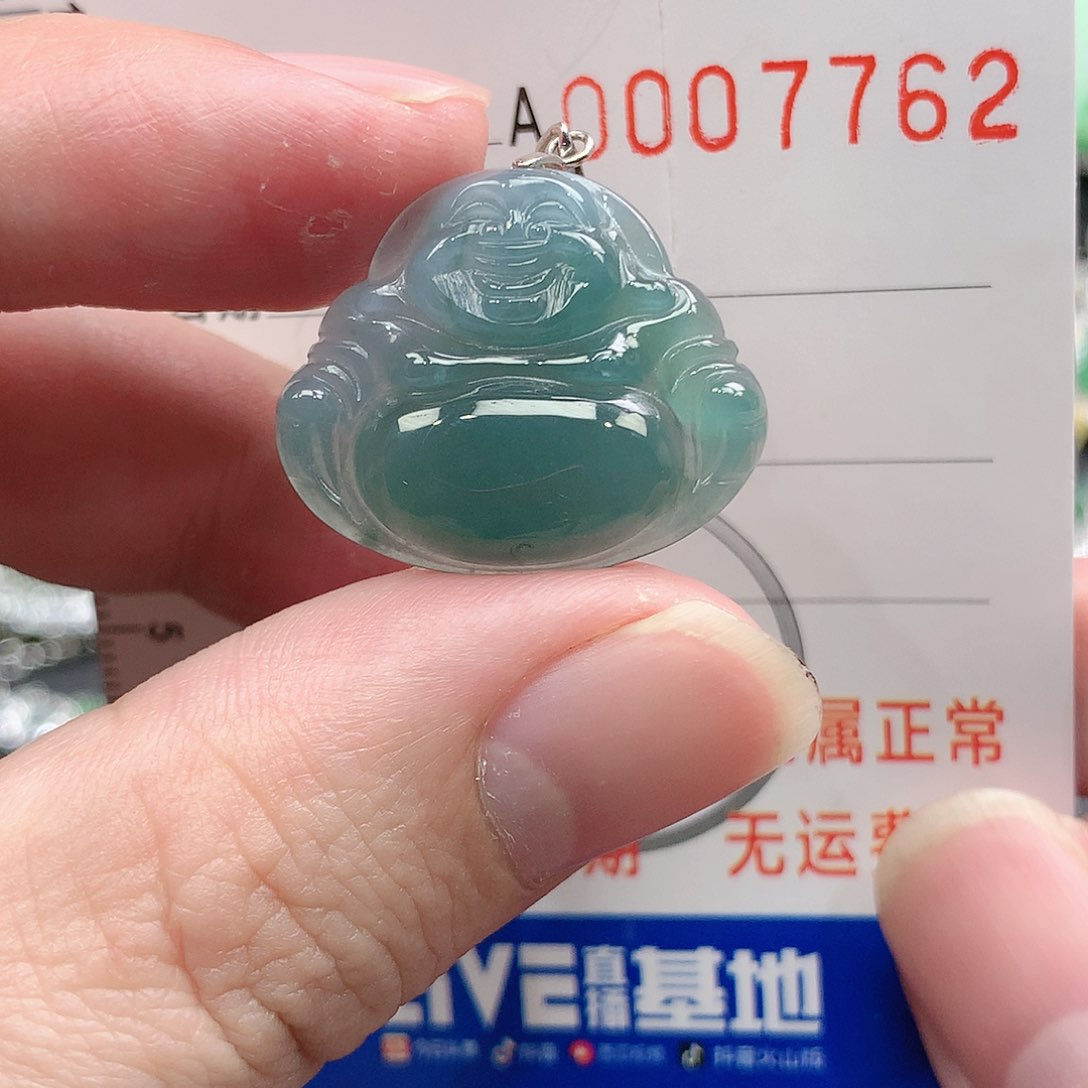 翡翠吊坠(不含链)银S925镶嵌