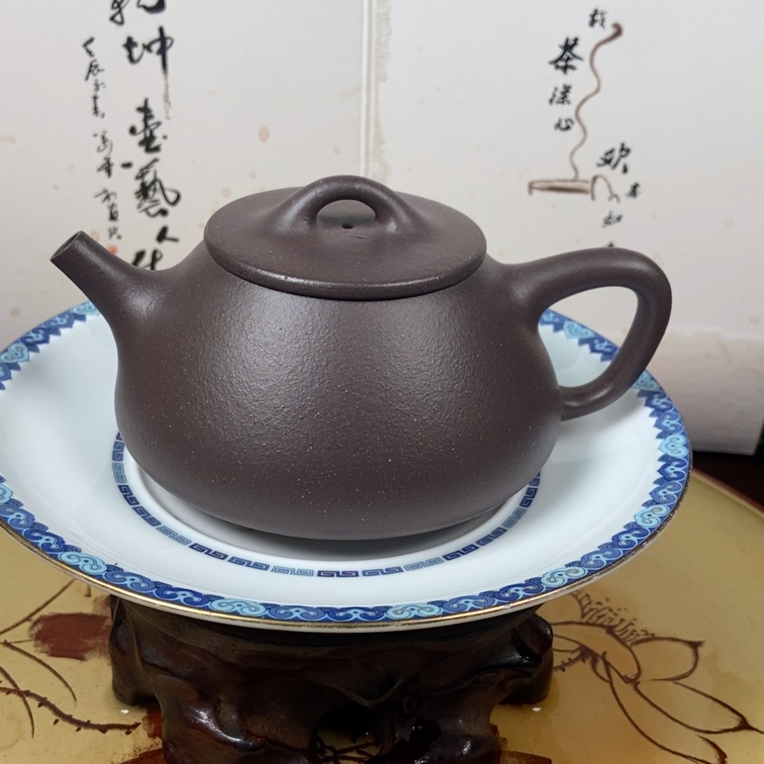 紫砂茶壶大水潭天青240