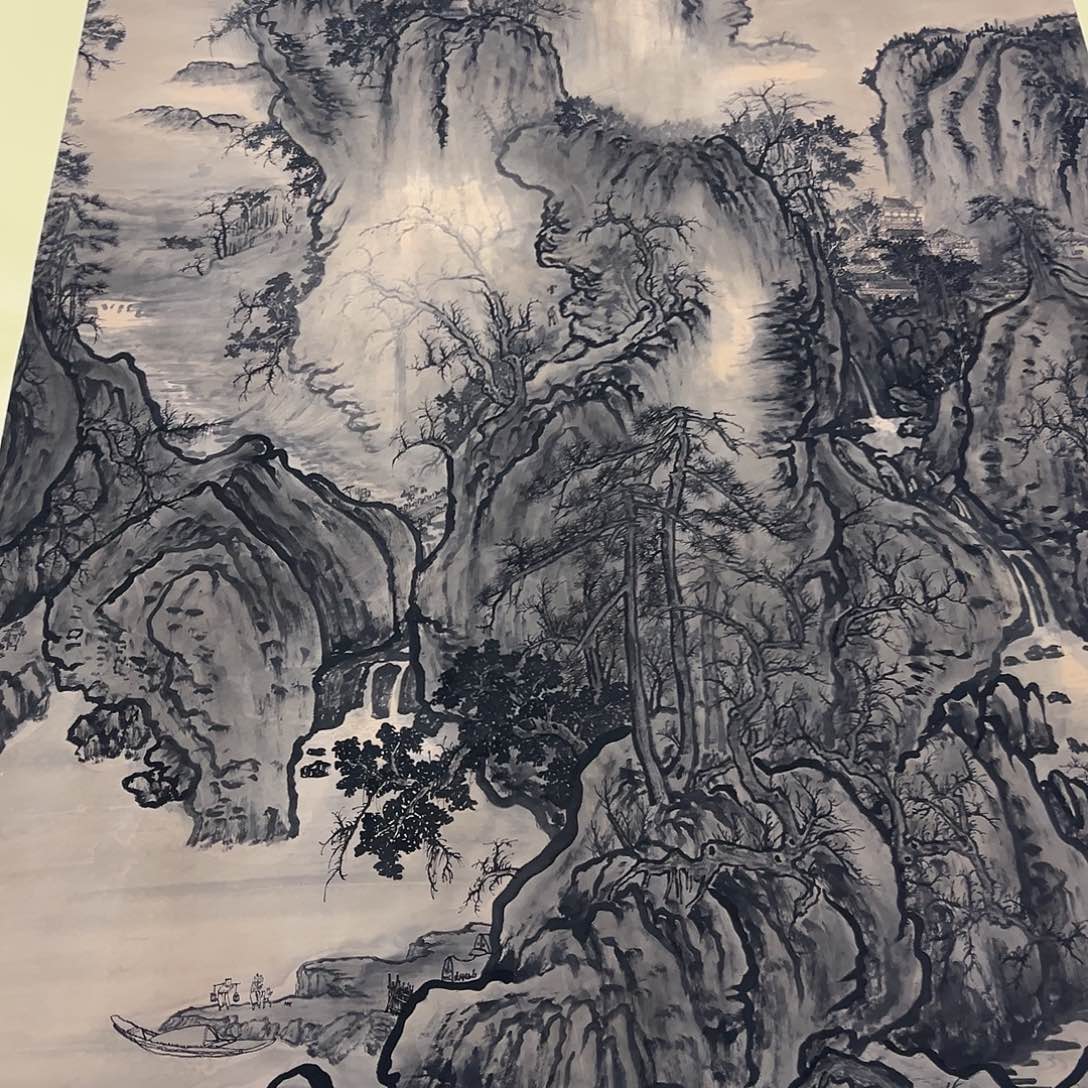 国画正*量李川浦老师作品一张