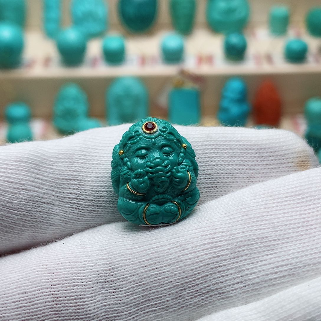 绿松石珠宝半成品未镶嵌