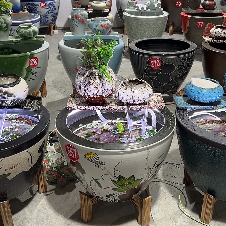 一****陶摆件直径62高度42