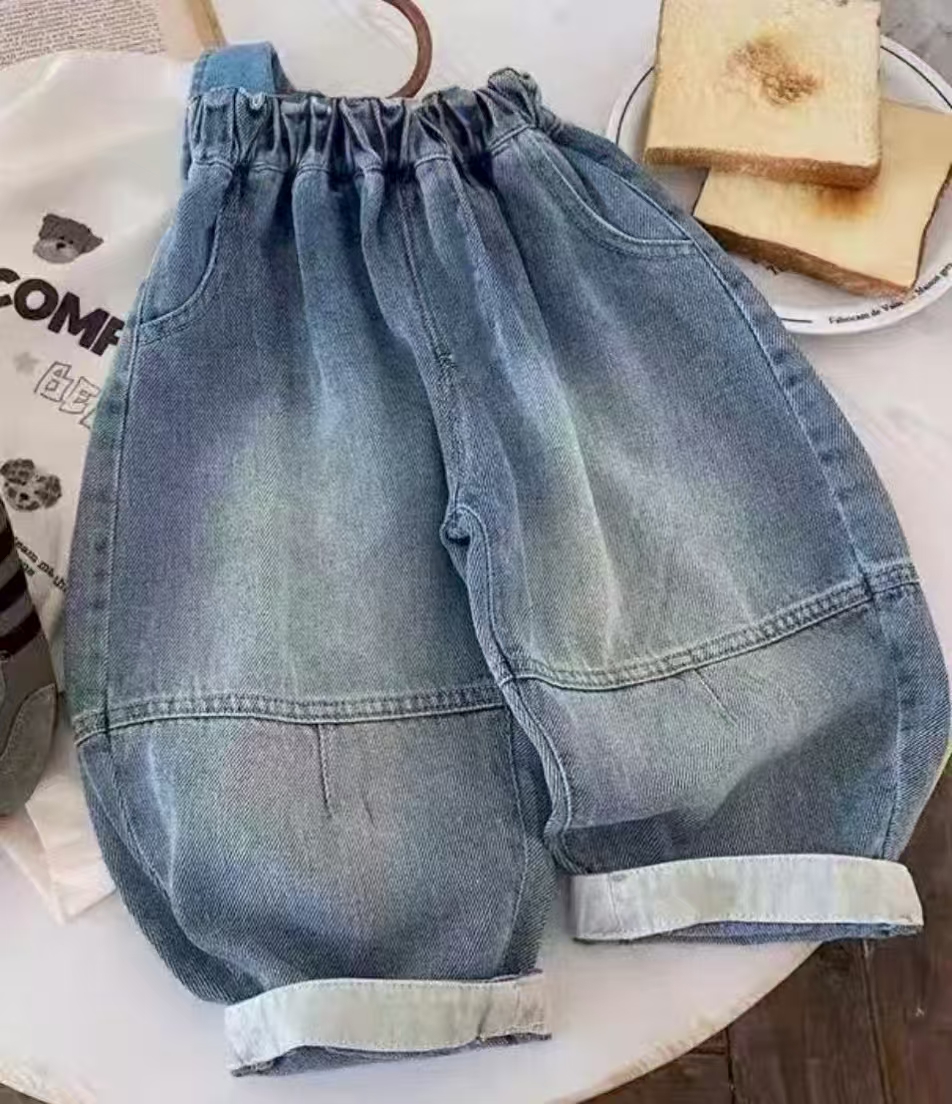 2025春季爆款男童牛仔裤韩版小童宽松长裤子休闲超软爆款洋气