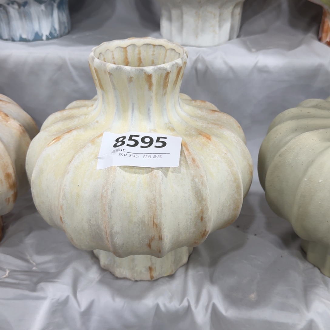 梵***舍摆件陶景德镇高温花瓶编码8595高26口8默认无孔