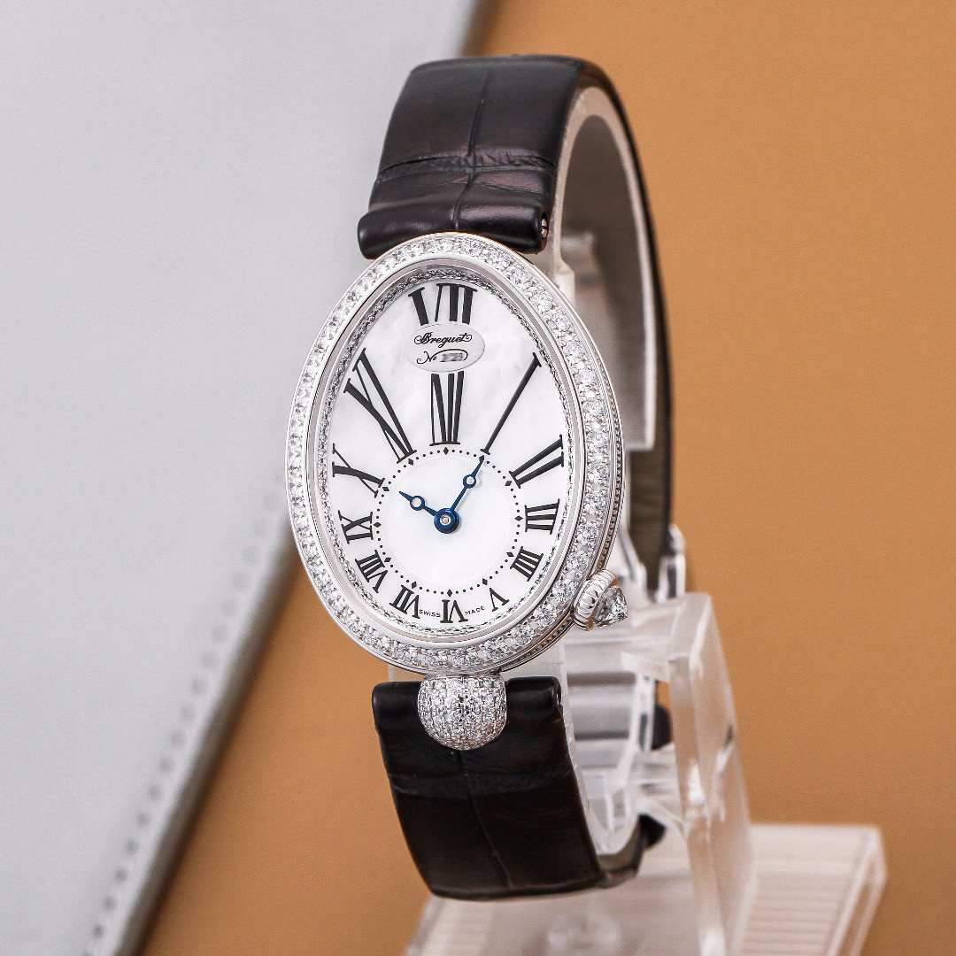 99新 BREGUET/宝玑 那不勒斯王后8928BB白金25*33MM