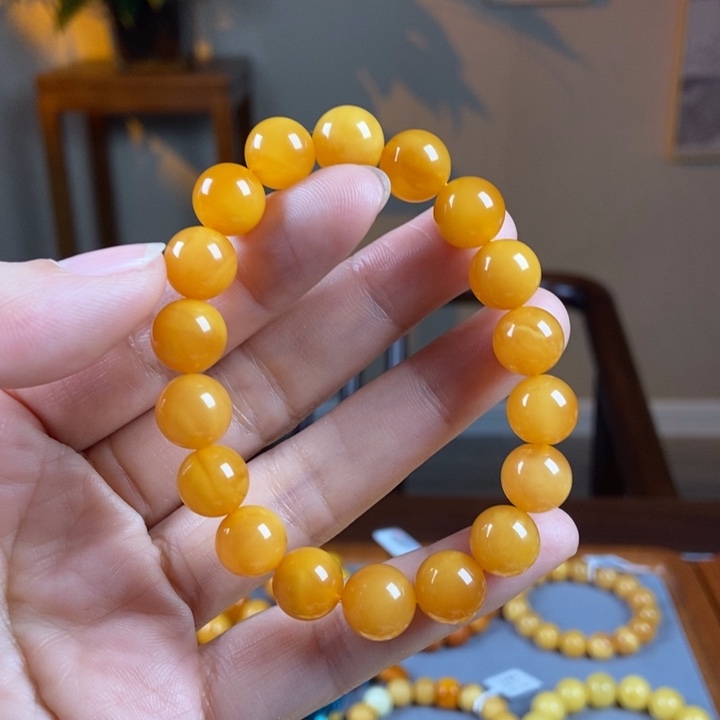 未镶嵌琥珀手链蜜蜡手串10