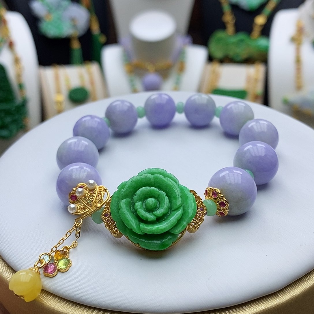 翡翠手链未镶嵌天然