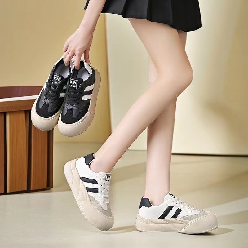 【女生板鞋】秋冬学生休闲厚底阿甘小白鞋板鞋BT999