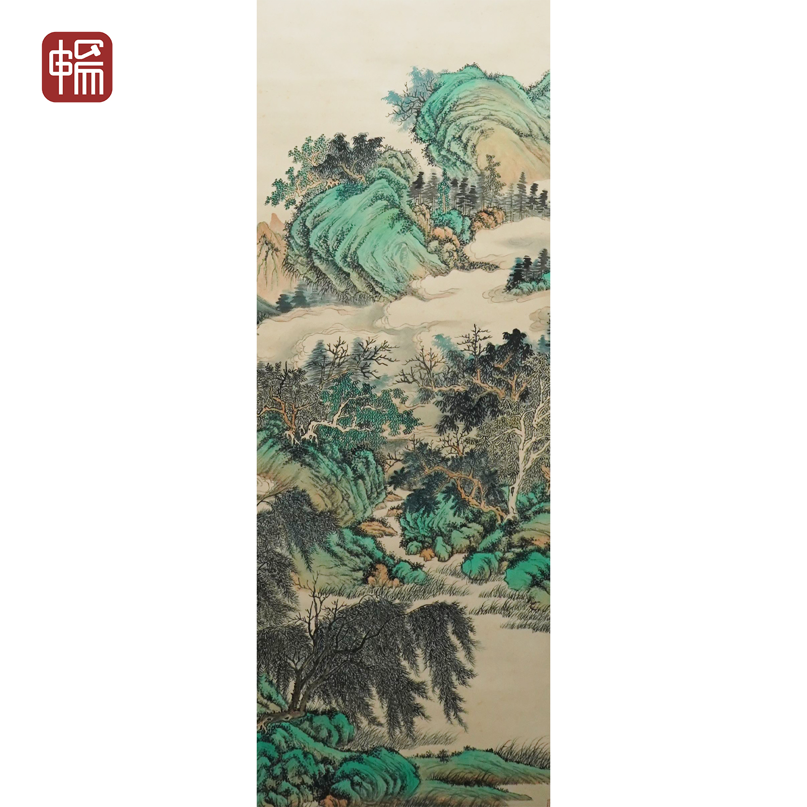 B054 1941年作《春晓图》 67*139(8.3平尺) 纸本立轴 YQ