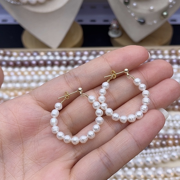 银S925镶嵌淡水珍珠颈饰