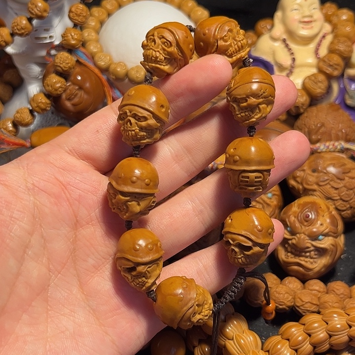 橄榄核手串/手链骷髅军团