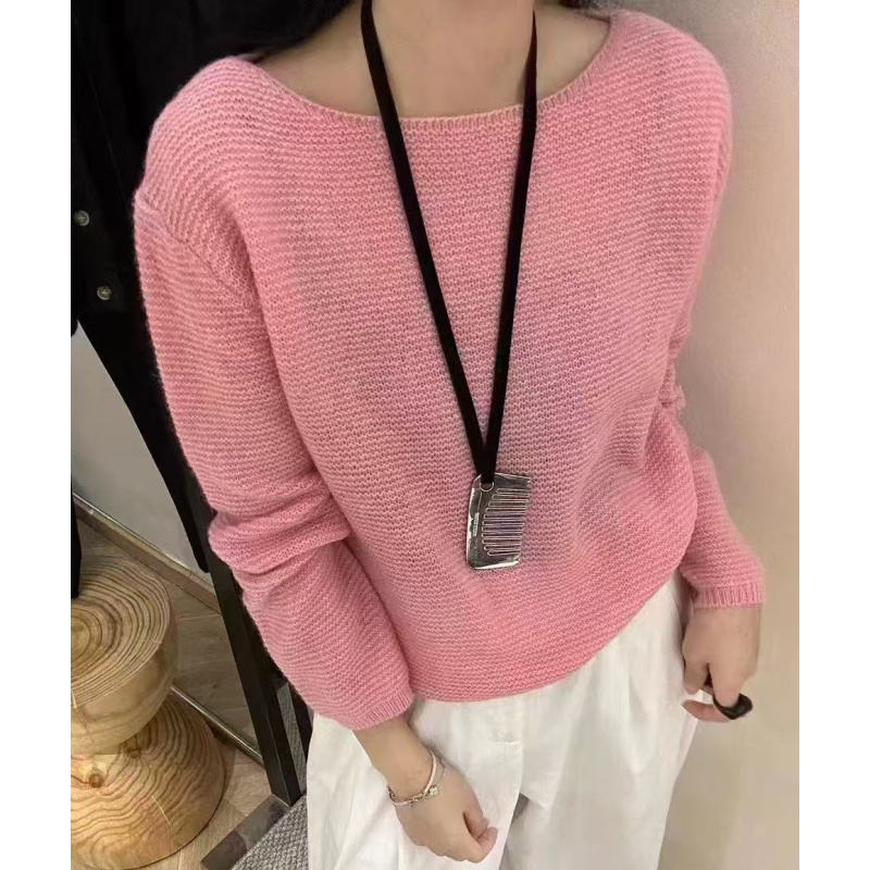 精品羊毛马海/亲肤软糯高级/遮肉显白/针织长袖A324