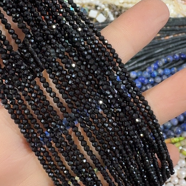 玛瑙/玉髓合金珠宝半成品10条2mm切面水晶