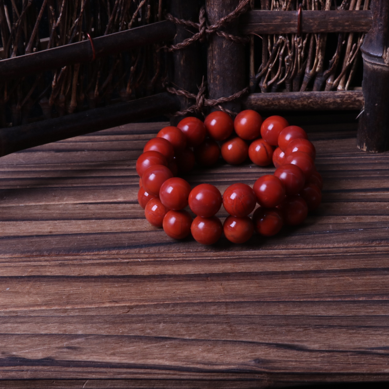 【石语珠宝】保山南红玛瑙12mm左右保山手串一条N460（多样性发其一）