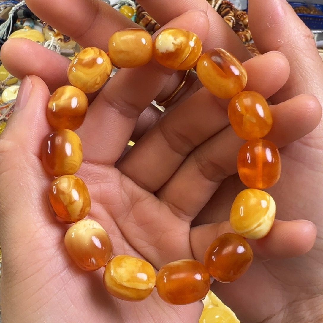 蜜蜡裸石未镶嵌琥珀