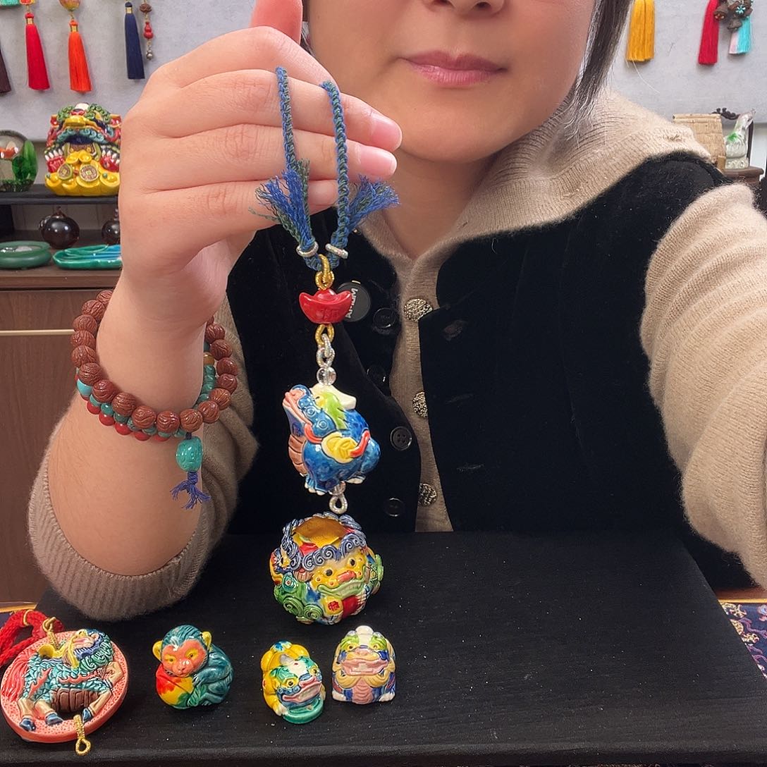 软陶交趾陶三足蟾4个