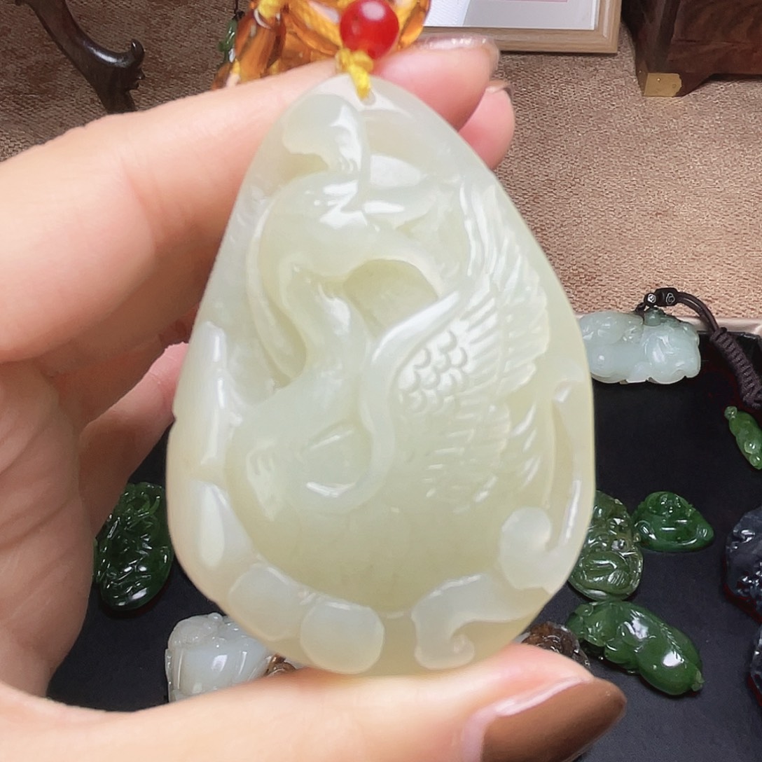 和田玉未镶嵌挂件