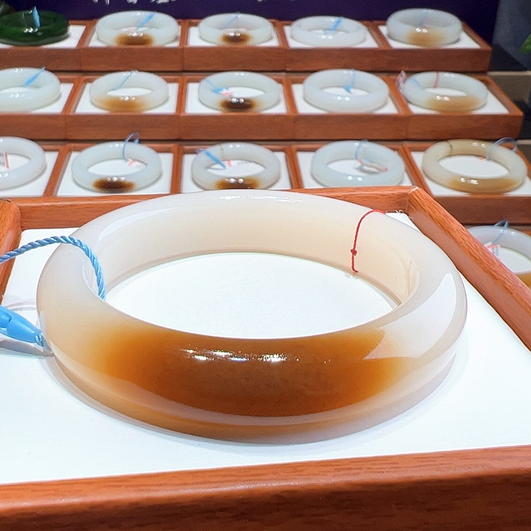 和田玉手镯5253未镶嵌