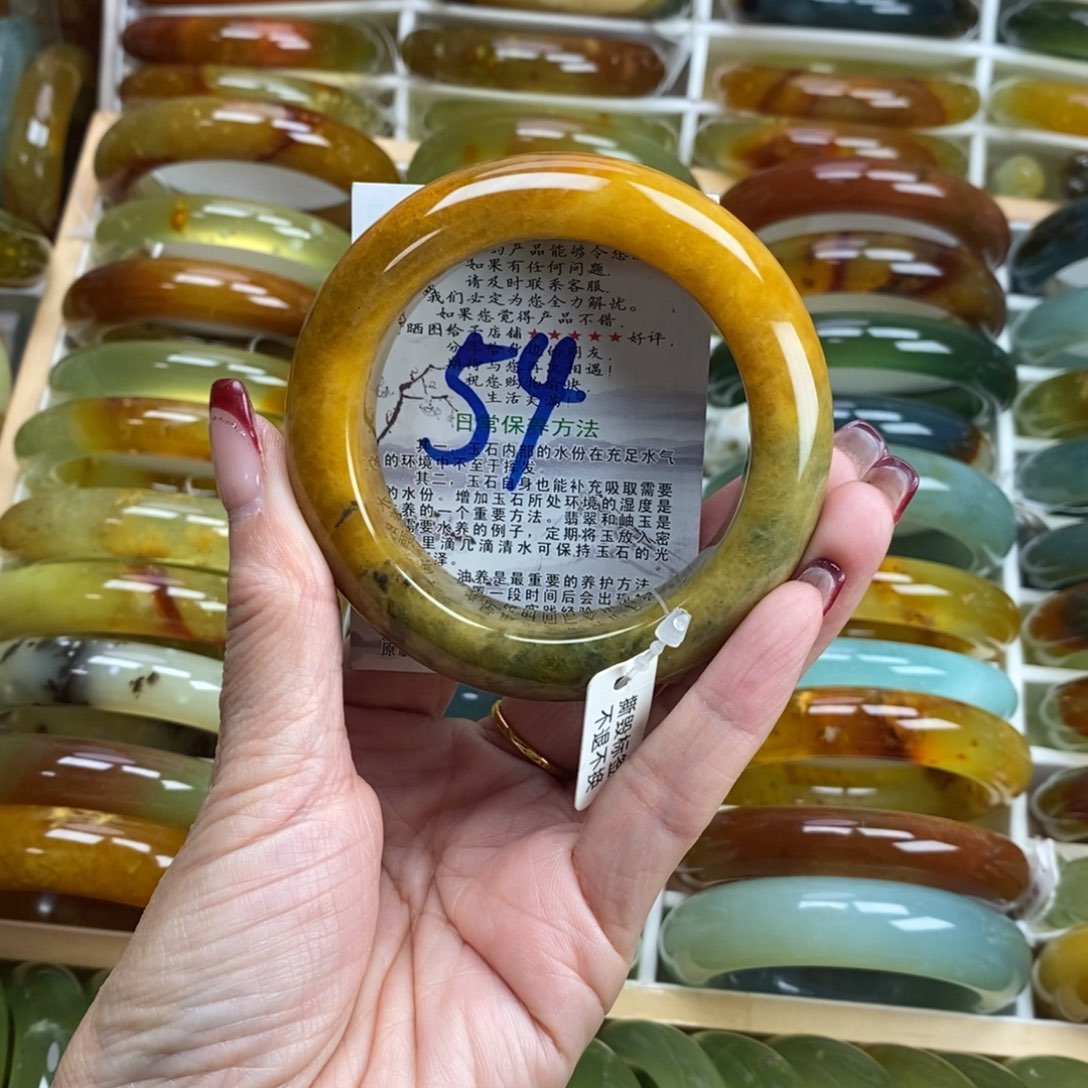 未镶嵌蛇纹石玉手镯