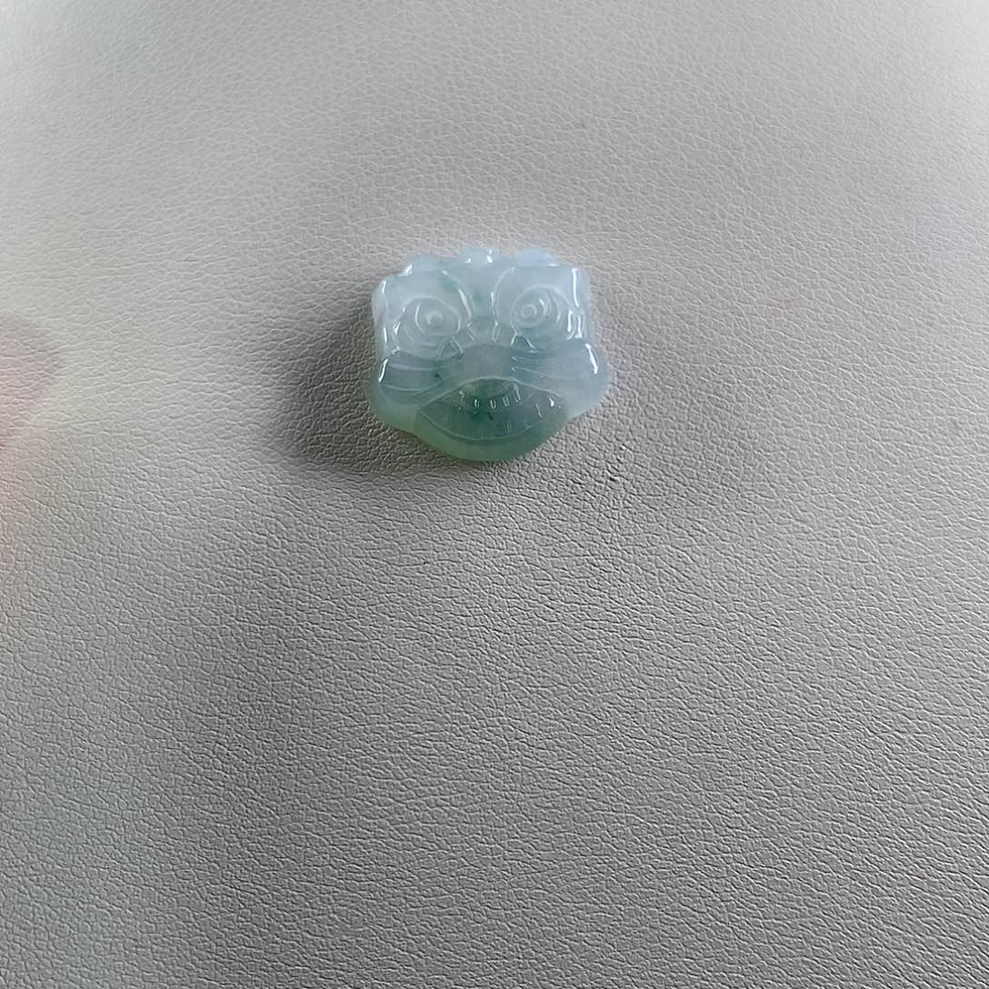 翡翠未镶嵌颈饰缅甸天然A货翡翠 饕餮头