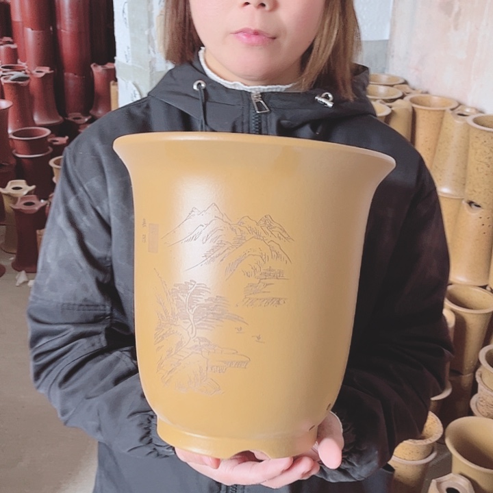 紫砂花盆宜兴紫砂花盆