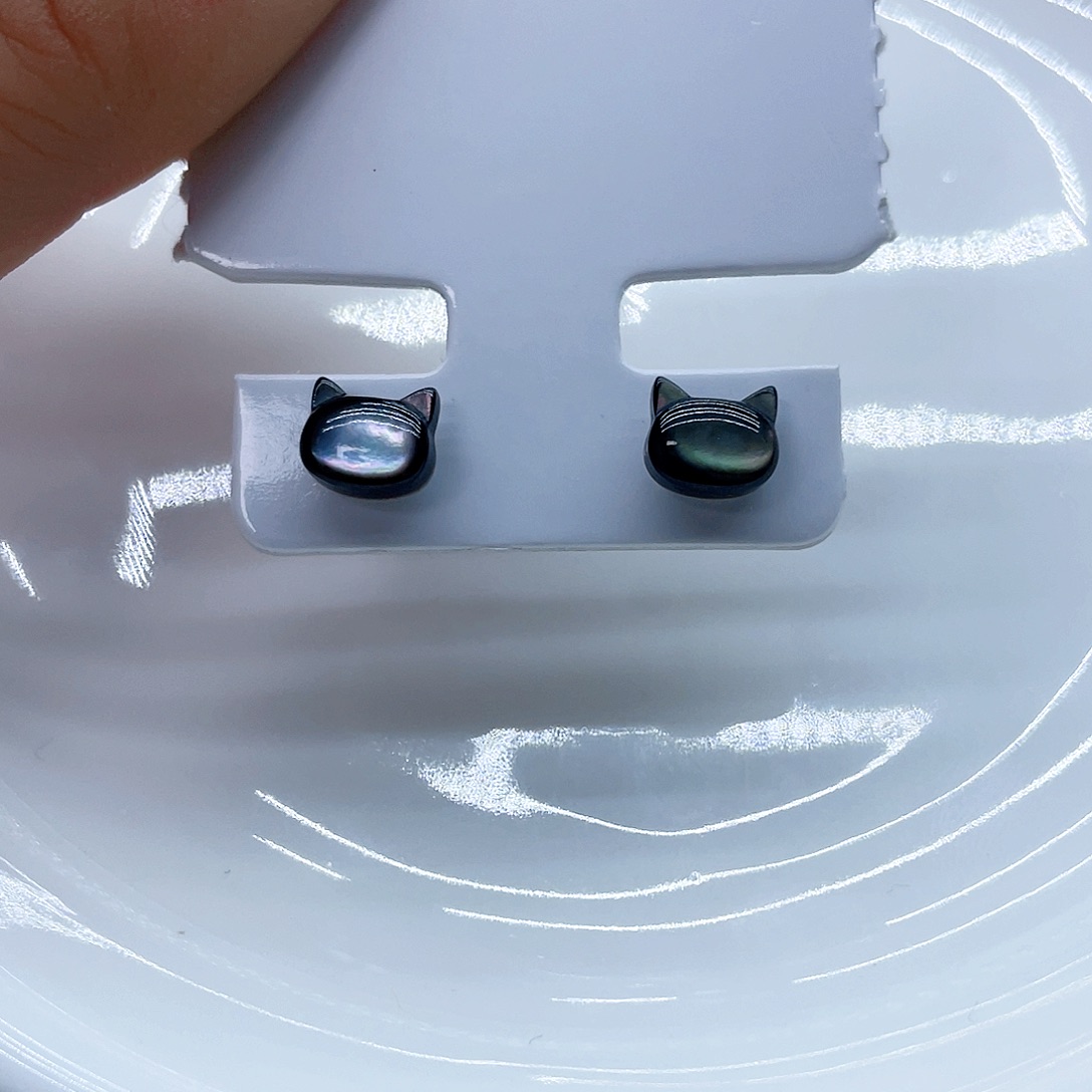 银S925镶嵌耳饰淡水珍珠