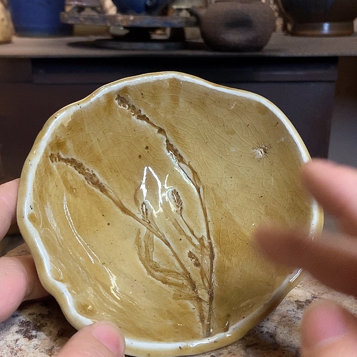 盘手工高温原矿窑变