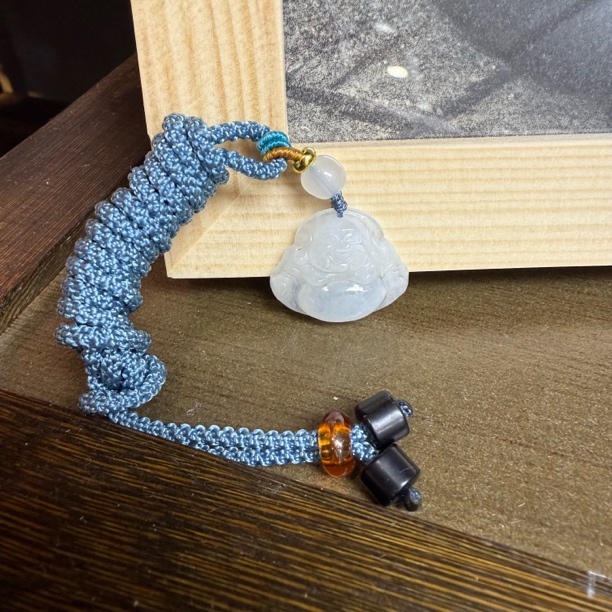 纯天然缅甸翡翠A货佛公吊坠冰透百搭多样性发一