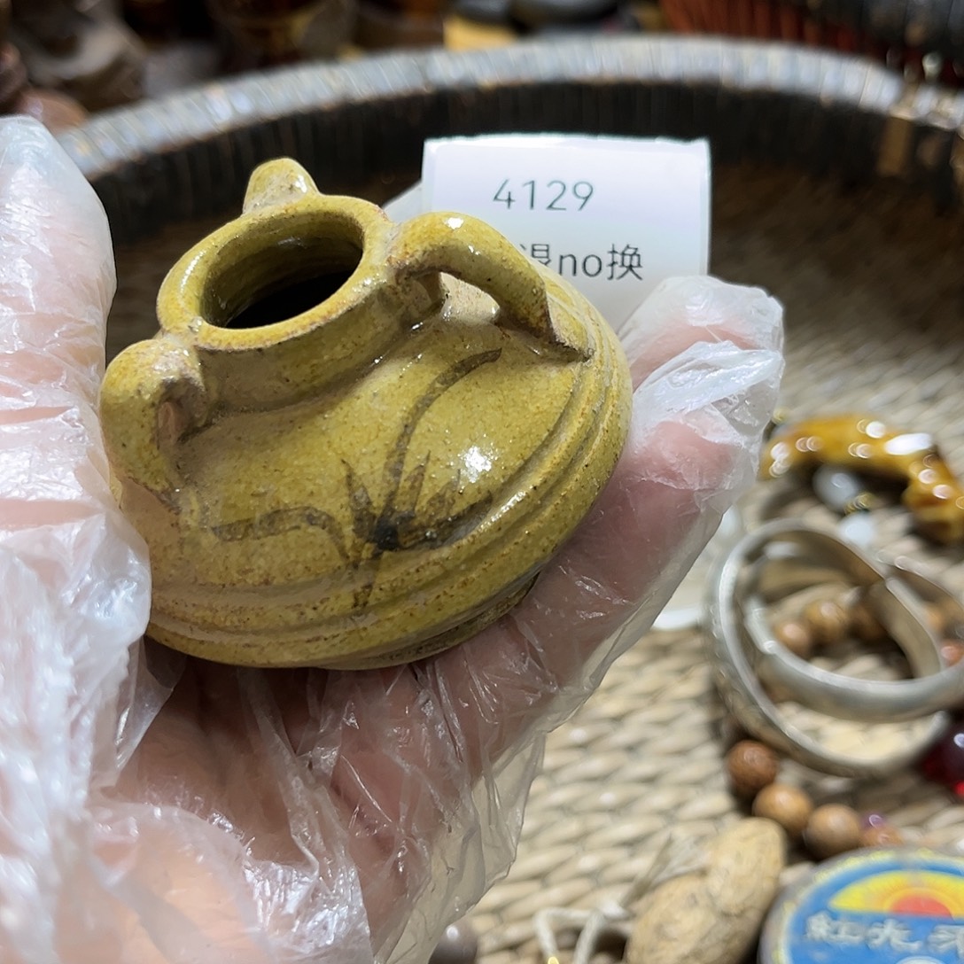 梔***子老挝石4129号工艺品