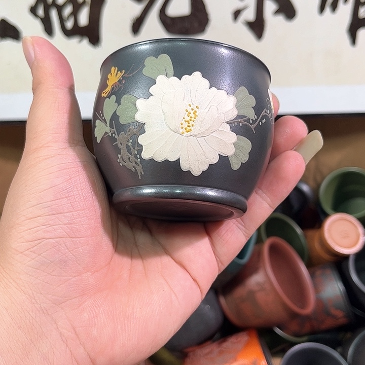 茶杯紫砂全手工紫砂主人杯