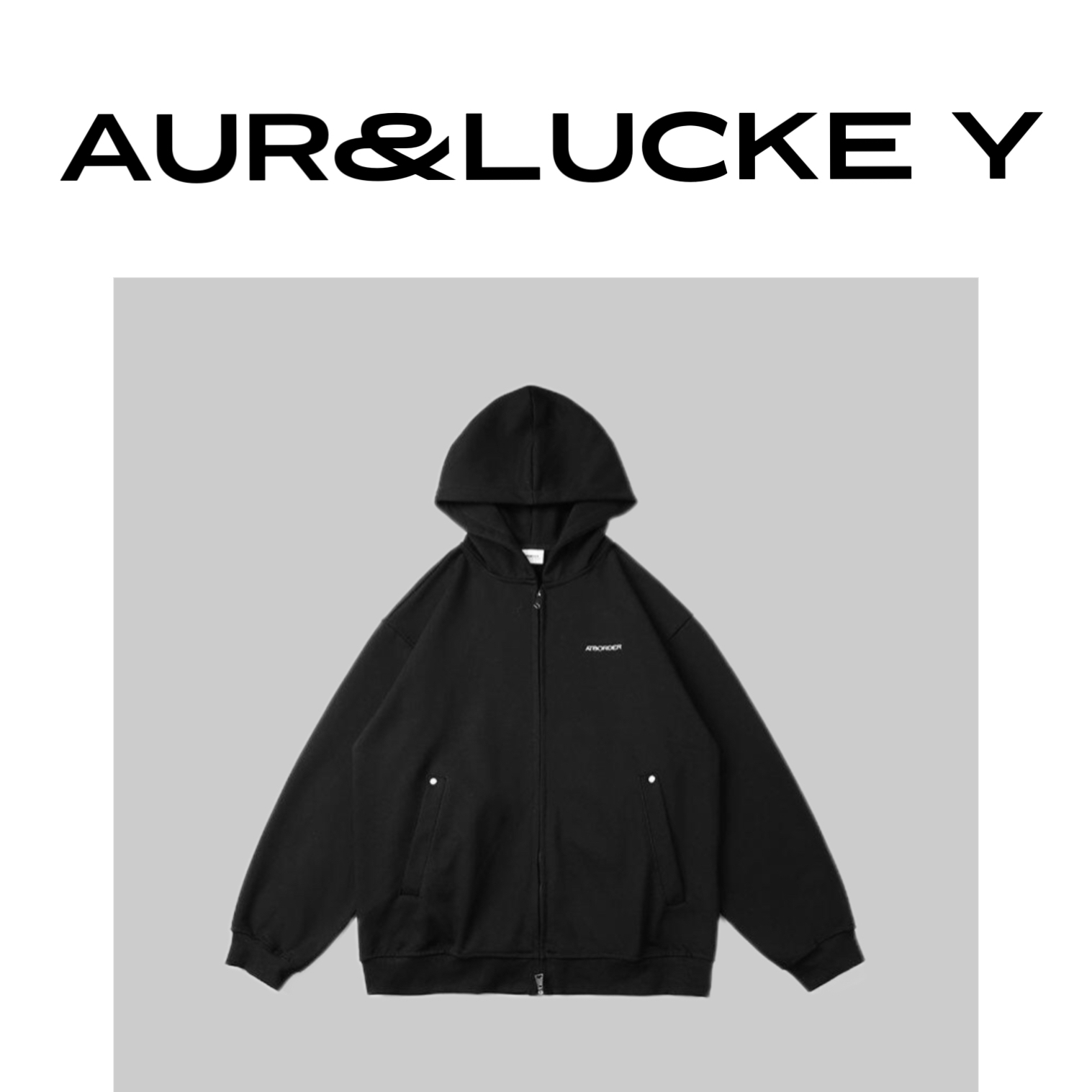 【黑胶唱片】重磅精梳棉连帽外套！运动休闲时尚卫衣N962