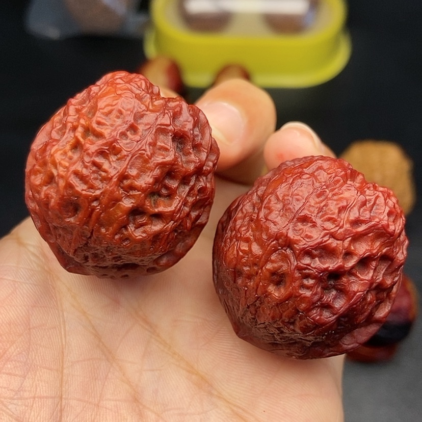 【闪购商品】把件文玩核桃40尺蛇皮元宝