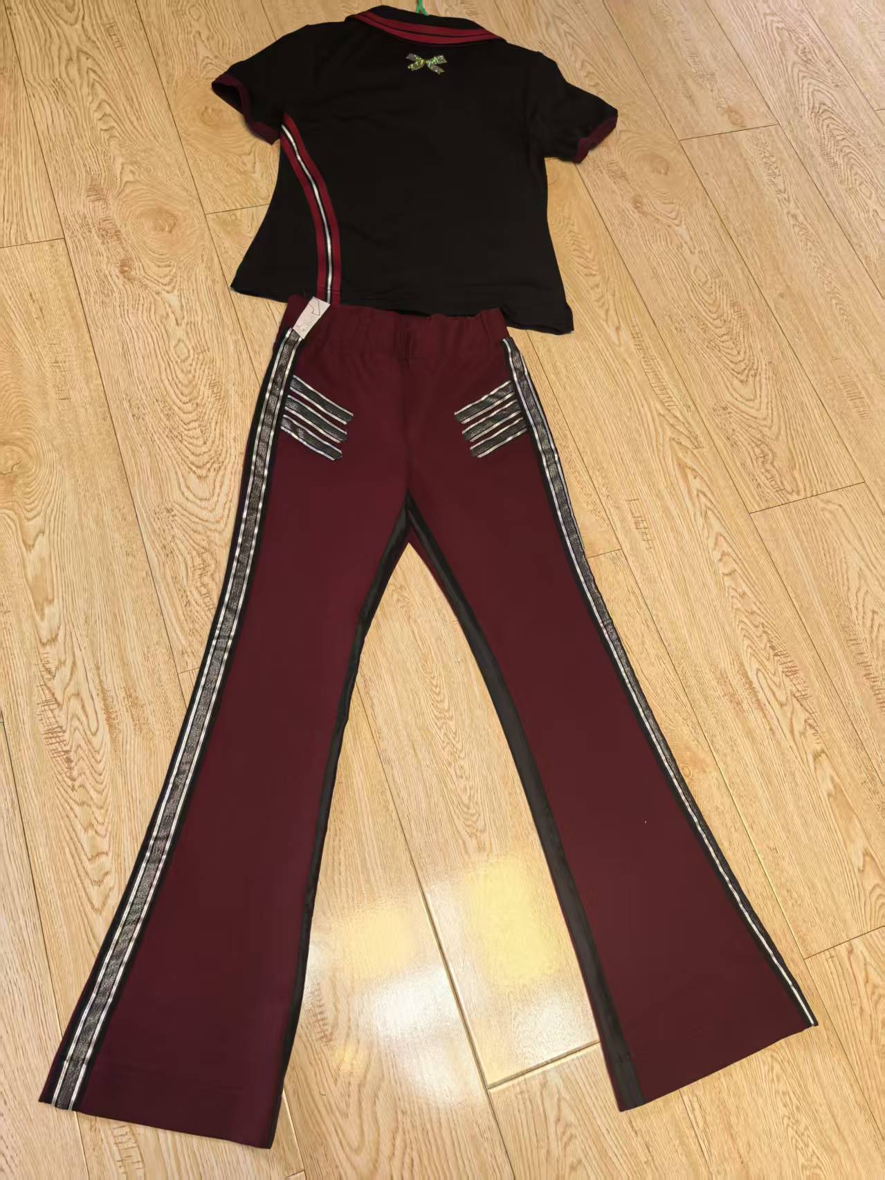 管管同款佳操服套装女款时尚修身显瘦魅力无限不带蝴蝶