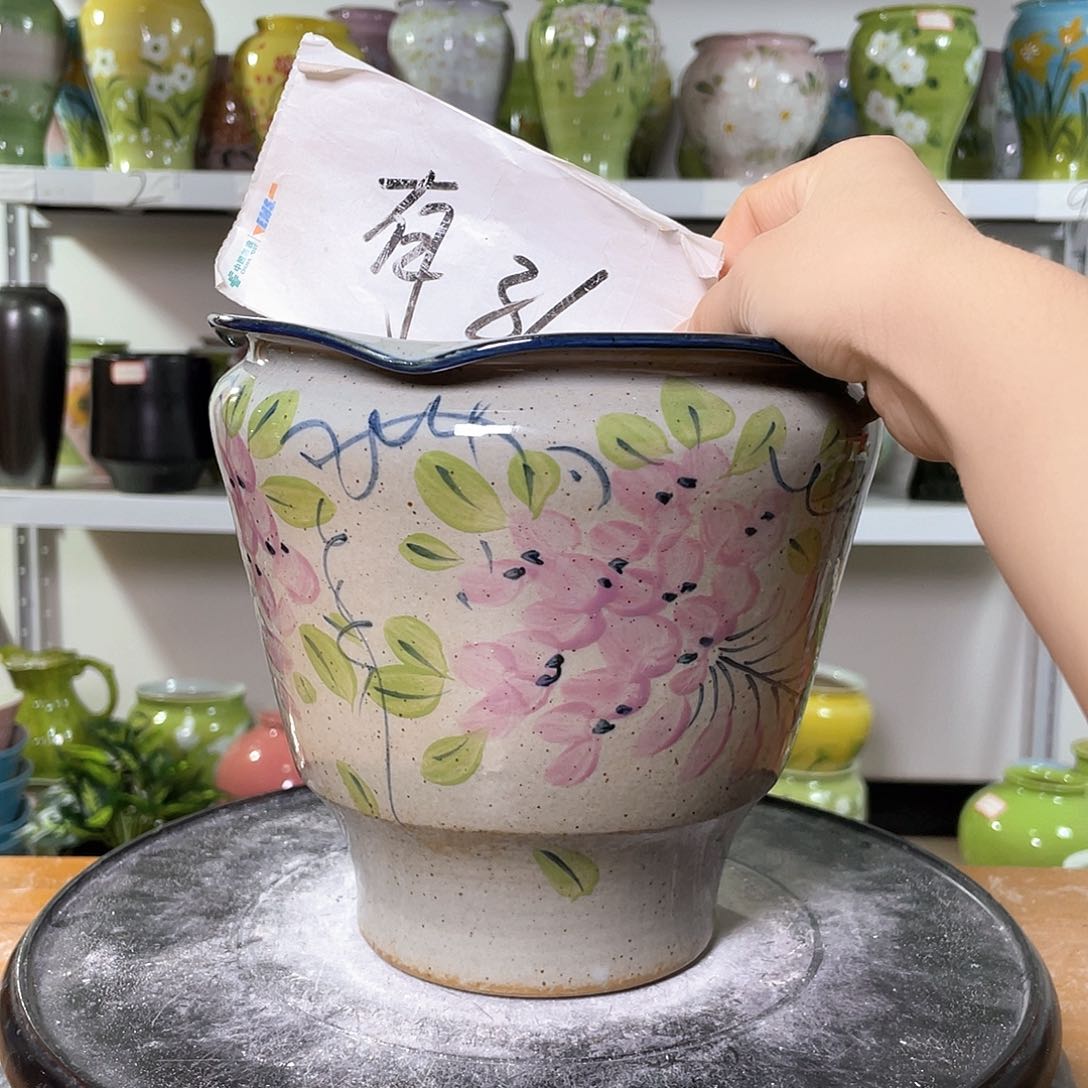 景德镇陶瓷花盆花器暇256