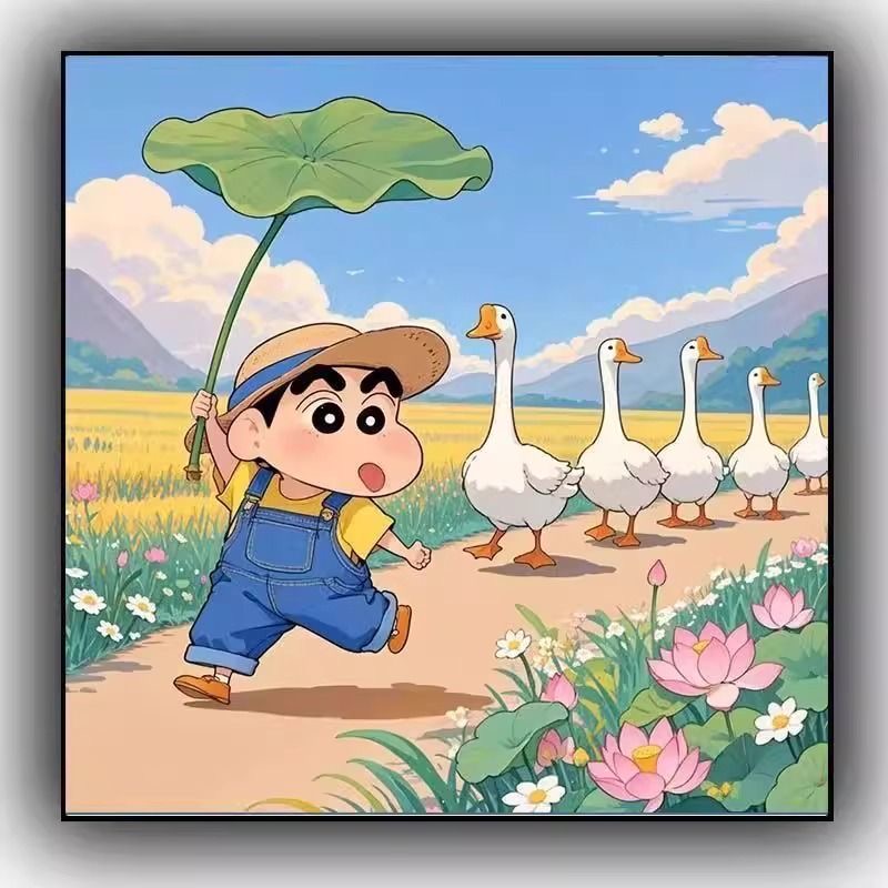 Q20卡通小新可作客厅装饰画