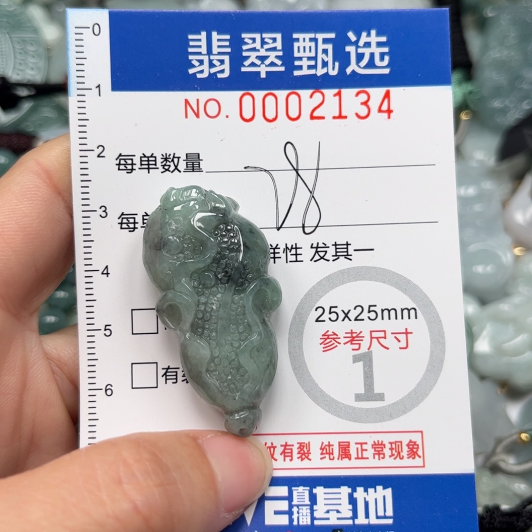 翡翠颈饰未镶嵌不含链2134