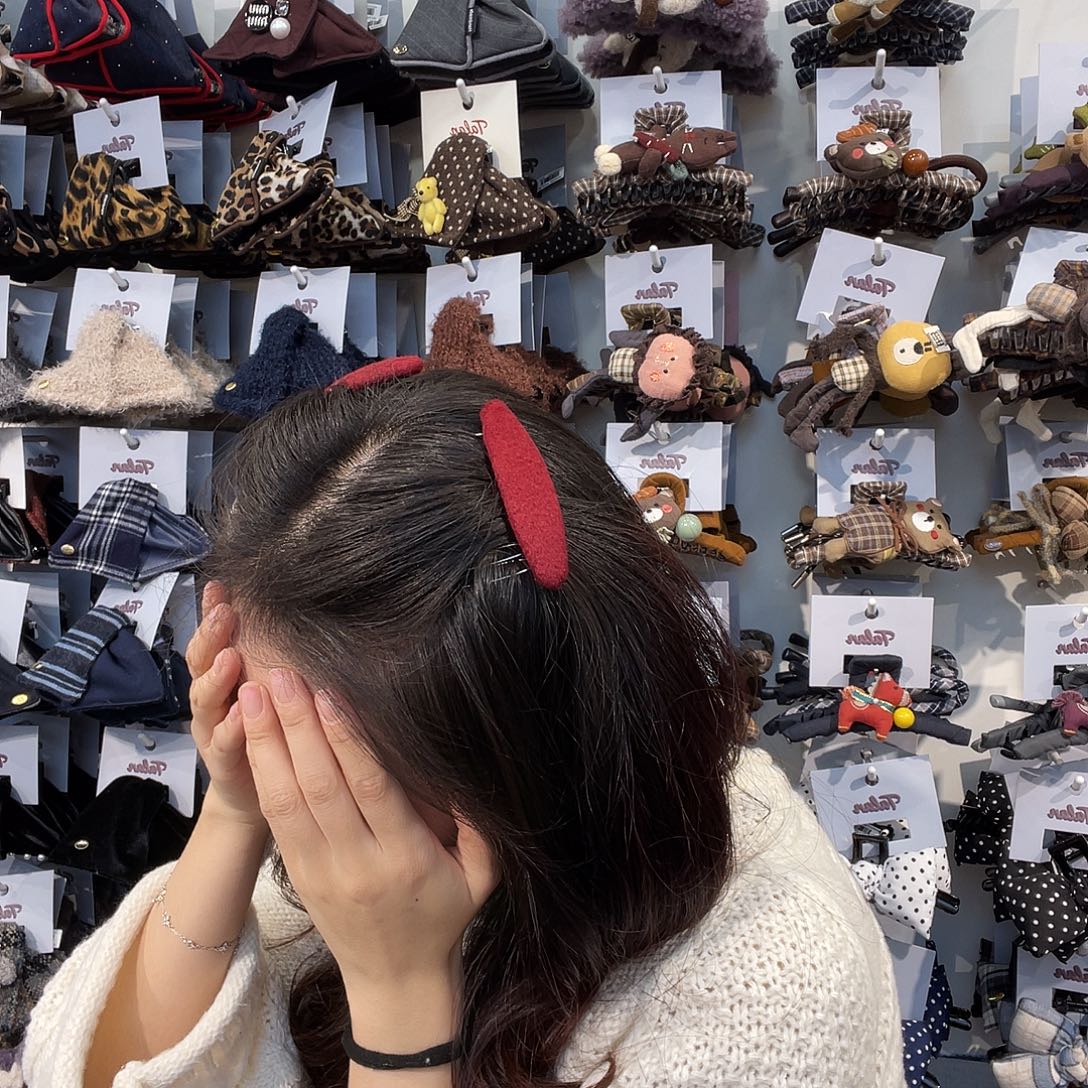 布艺非金属10 倒叉梳