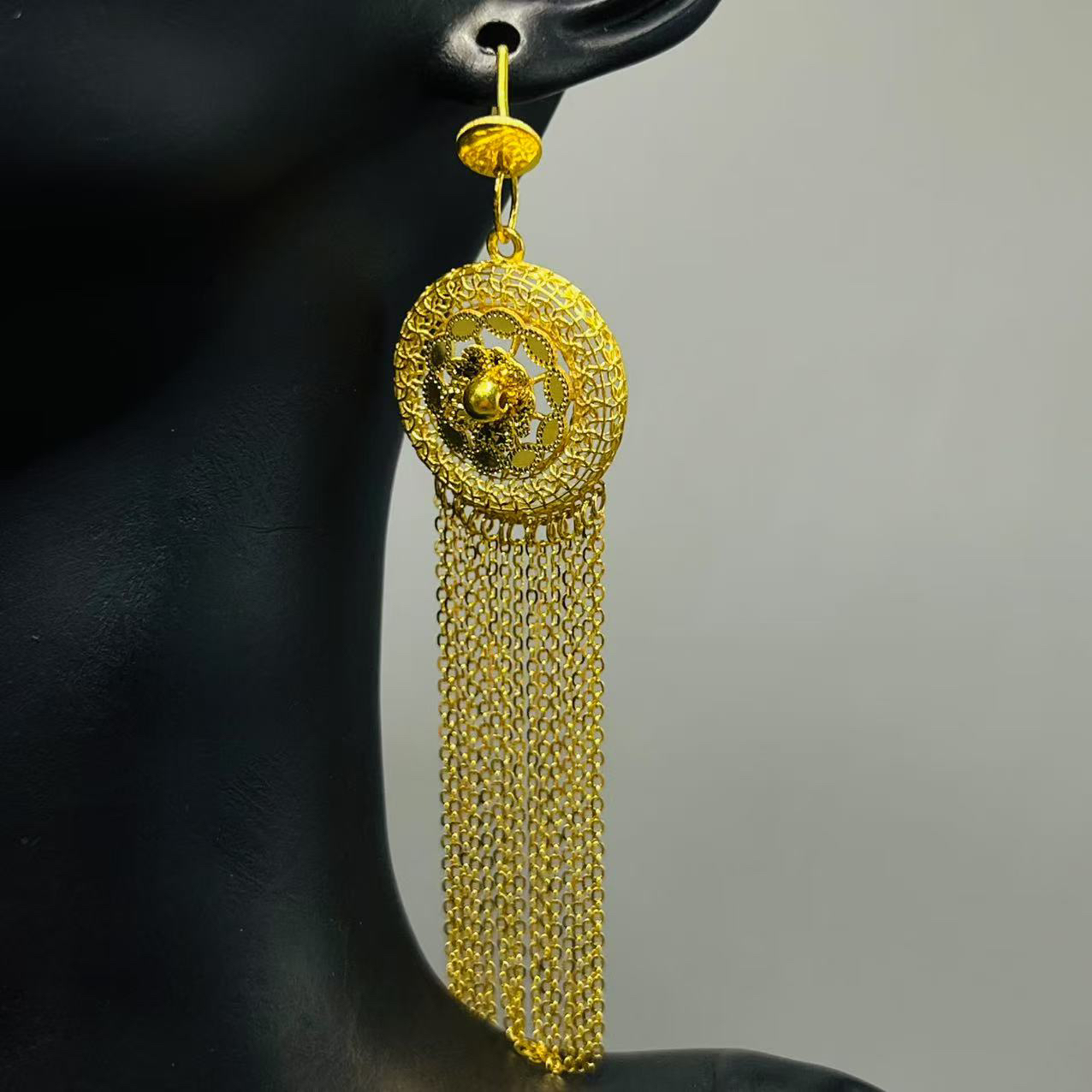 A播 15.21g足金999耳饰d