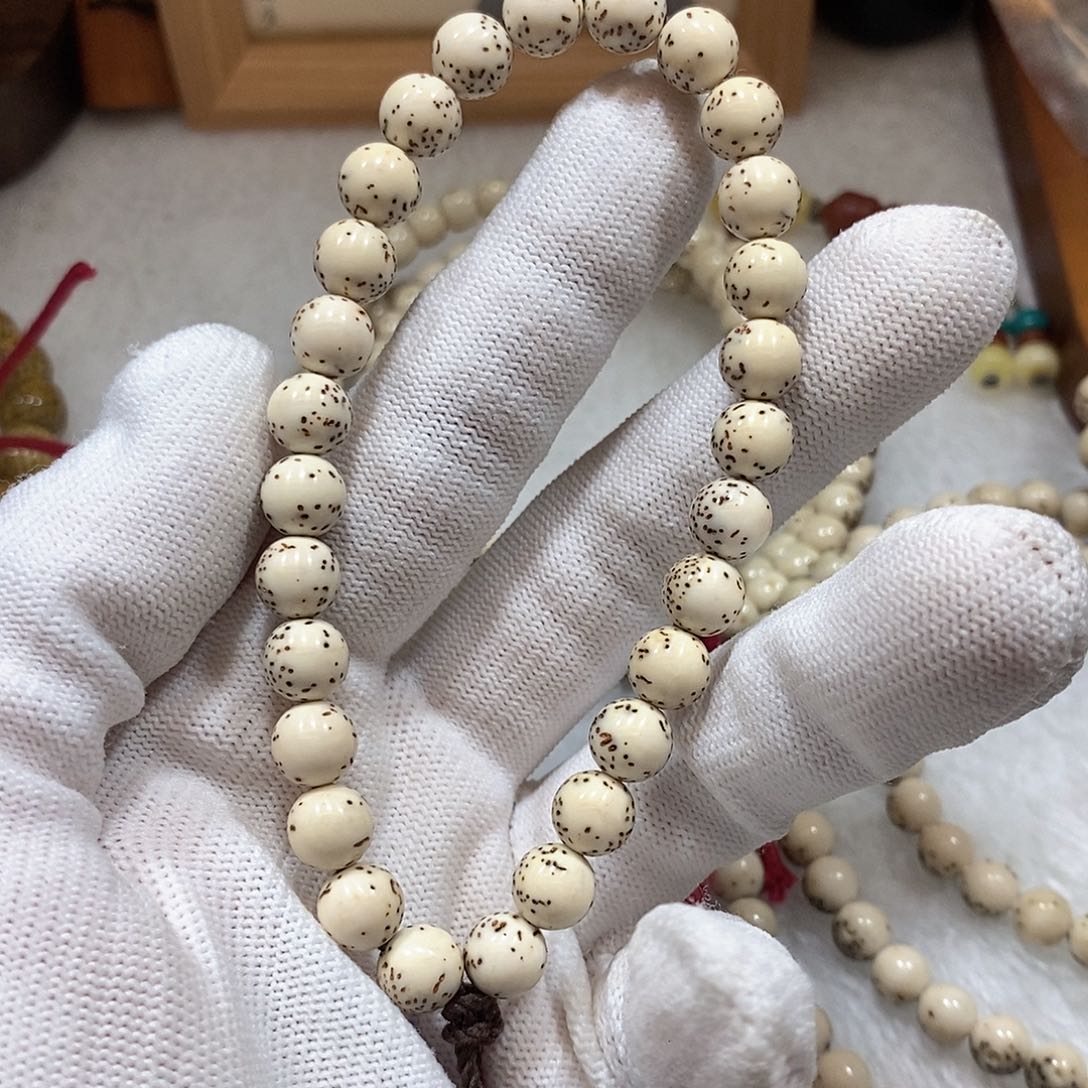 星月菩提手串骨瓷白8