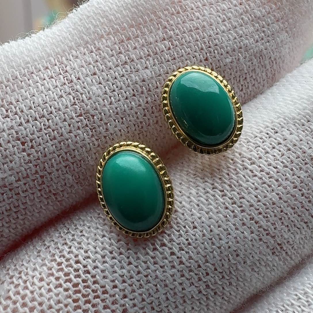 绿松石配饰18K金镶嵌