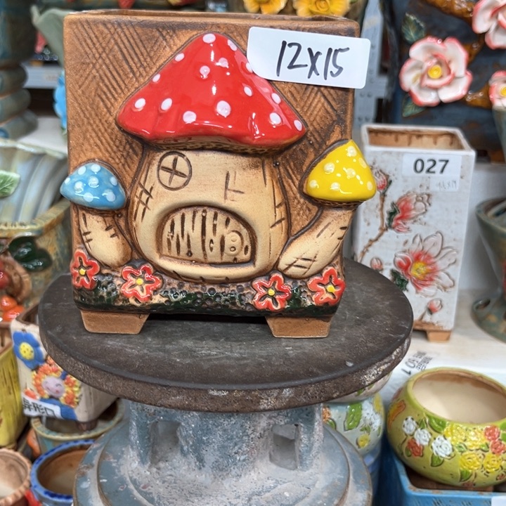 紫砂花盆粗陶材质多肉花盆