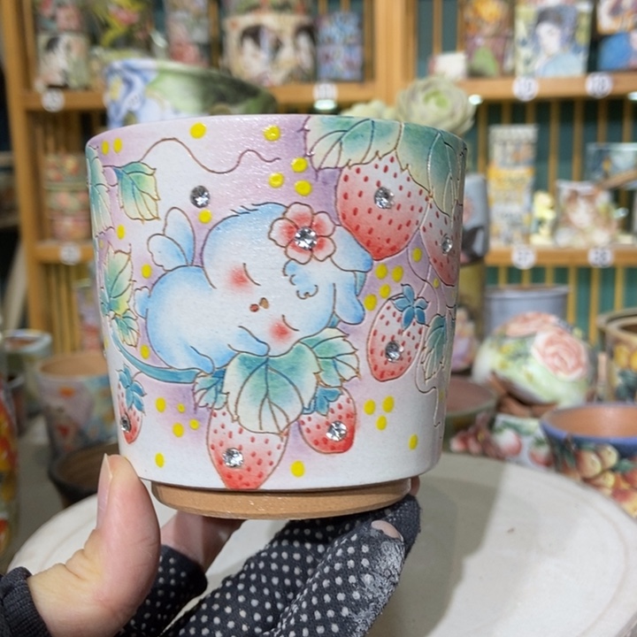 红陶景德镇艺术手绘作品