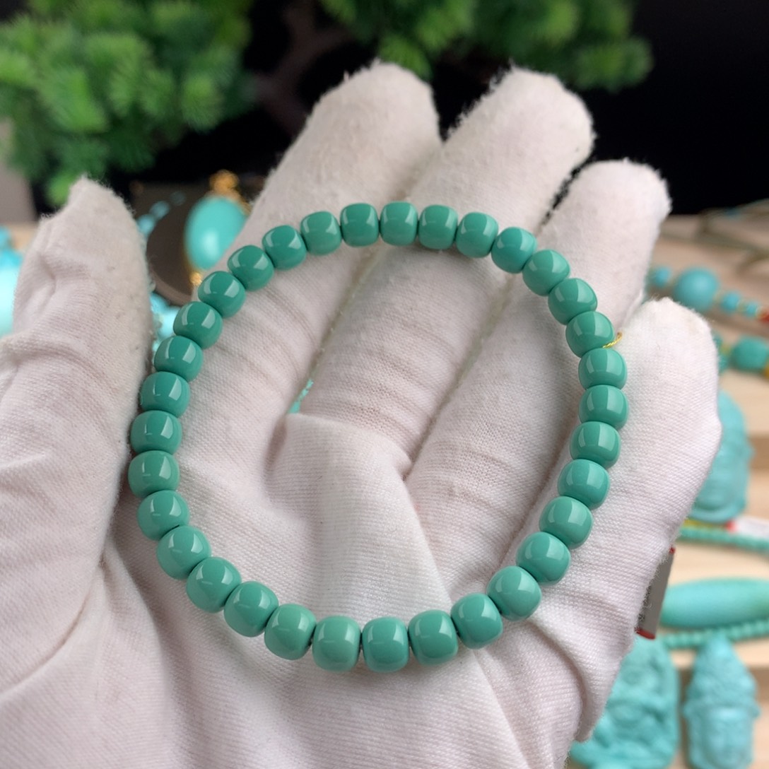 绿松石单圈手串卡6.2 未镶嵌