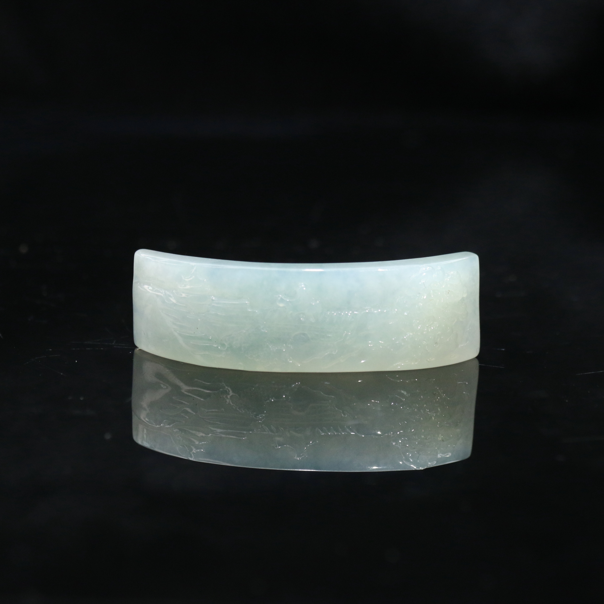 lot16天然缅甸翡翠A货山水手牌/400060/保利厦门拍卖