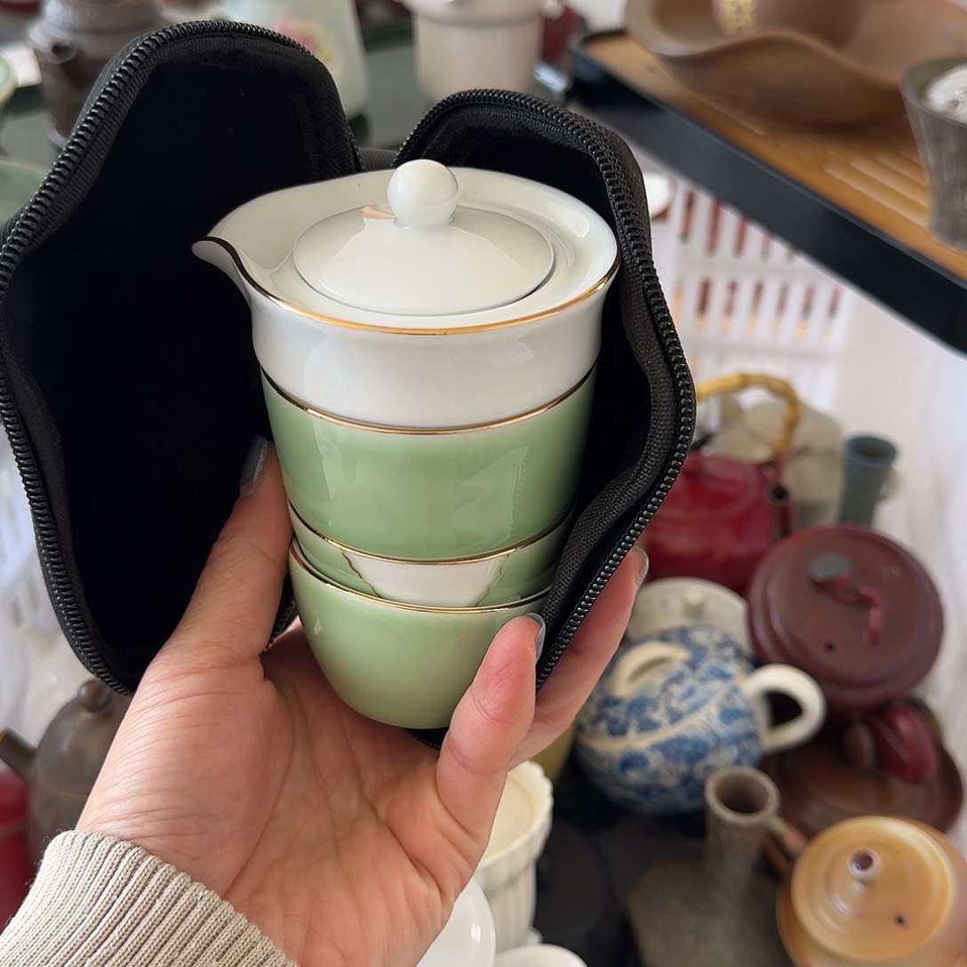 微瑕陶瓷茶杯茶壶茶具
