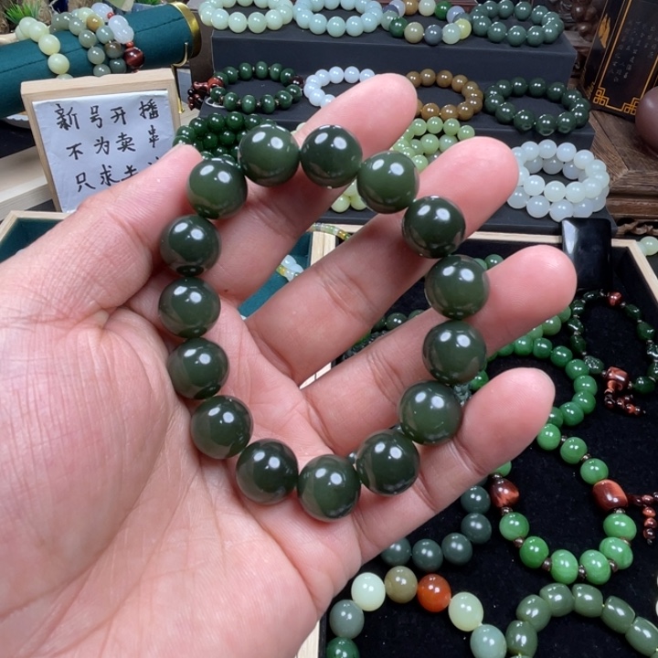 和田玉手串未镶嵌
