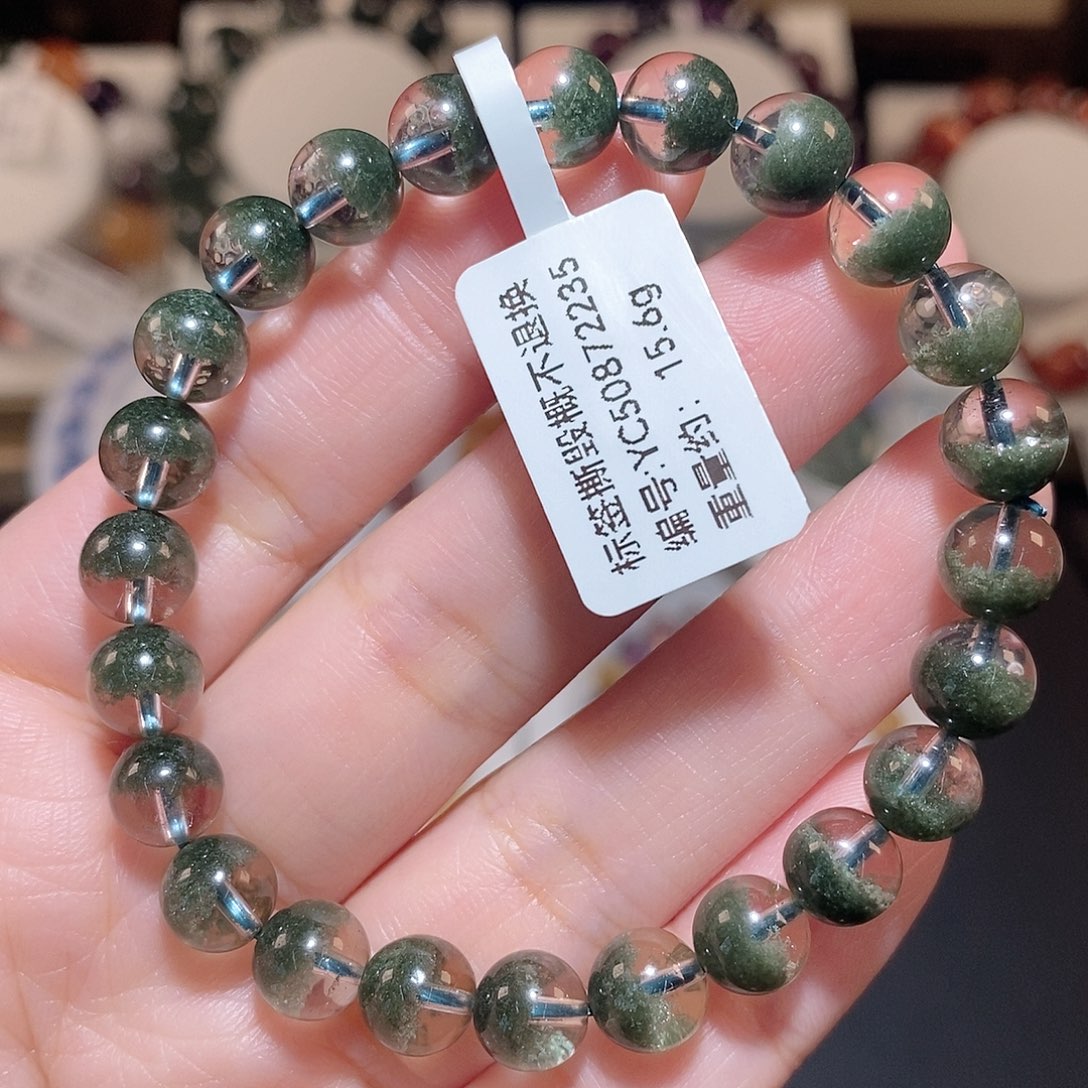 水晶手链未镶嵌F绿幽灵7.8