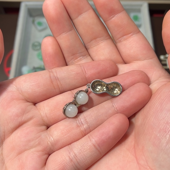 *****和田玉银S925镶嵌颈饰